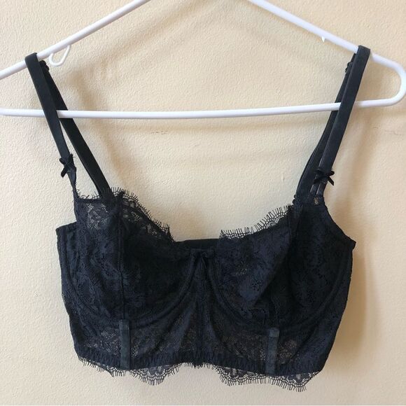 Victoria’s Secret Dream Angels Wicked Unlined Lace Balconette Bra 32DD - Picture 3 of 10